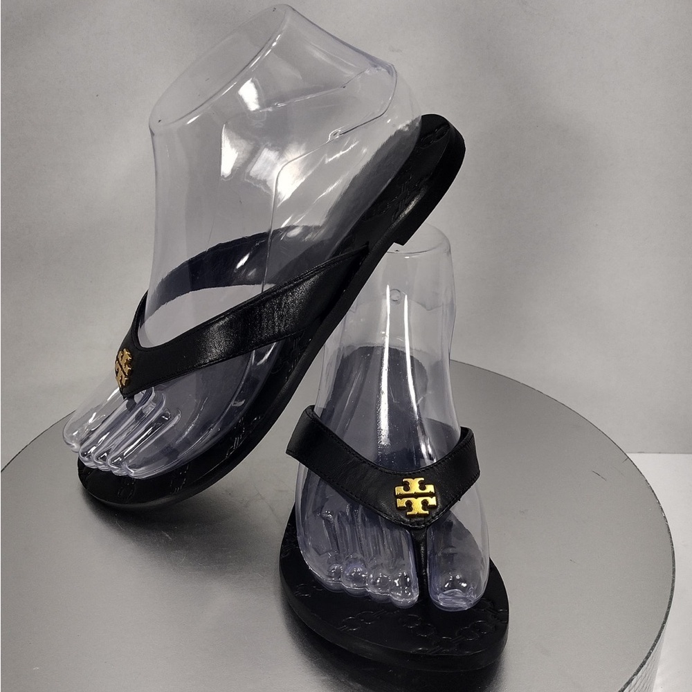 Tory Burch women’s Black Flip Flops with size 5 brand new w/out box and tags - Picture 8 of 9